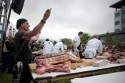flying knives steer butchery