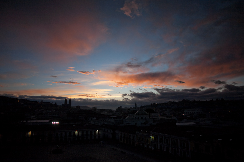 sunrise over plaza san francisco