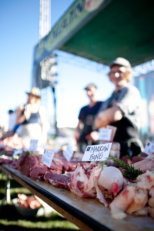 2013 Eat Real Festival Flying Knives Steer Butchery Competition