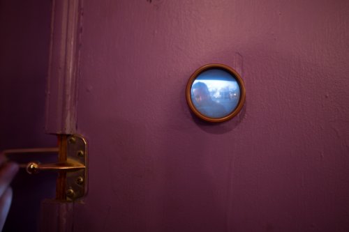 The coolest peephole ever