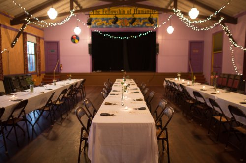 before the guests started to arrive