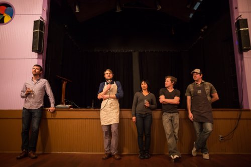 introductions at the stage