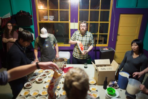 plating the smoked frito pie